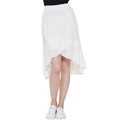 Frill Hi Low Chiffon Skirt