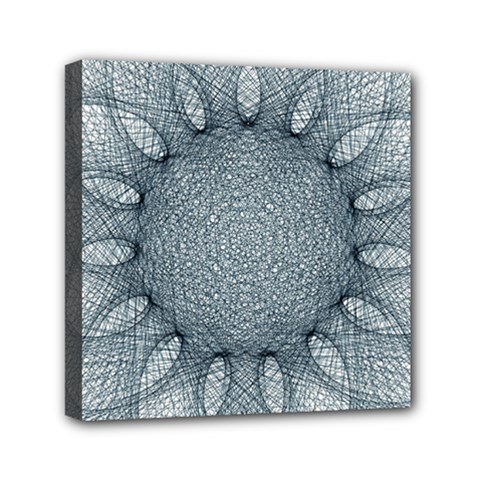 Mandala Mini Canvas 6  X 6  (framed) by Siebenhuehner