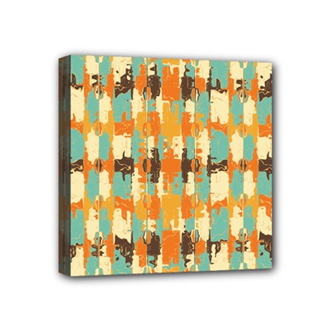 Shredded Abstract Background Mini Canvas 4  X 4  (stretched) by LalyLauraFLM