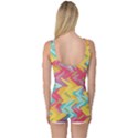 Paint strokes abstract design Women s Boyleg Swimsuit View2