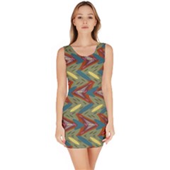 Shapes Pattern Bodycon Dress by LalyLauraFLM