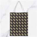 Tan Gray Modern Retro Chevron Patchwork Pattern Classic Tote Bag View1