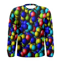 Colorful Balls Men Long Sleeve T-shirt by LalyLauraFLM