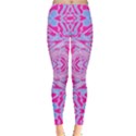 Trippy Florescent Pink Blue Abstract  Leggings  View1