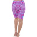 Trippy Florescent Pink Blue Abstract  Cropped Leggings  View4