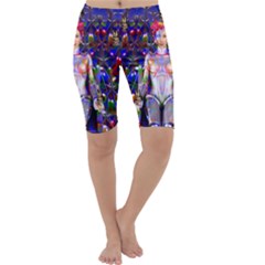 Robot Butterfly Cropped Leggings by icarusismartdesigns