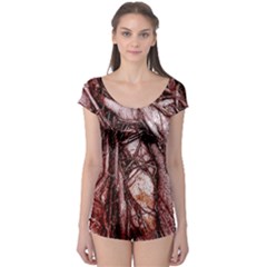 The Bleeding Tree Short Sleeve Leotard by InsanityExpressed