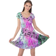 Abstract Music 2 Cap Sleeve Dresses by ImpressiveMoments