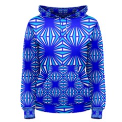 Retro Blue Pattern Women s Pullover Hoodies by ImpressiveMoments