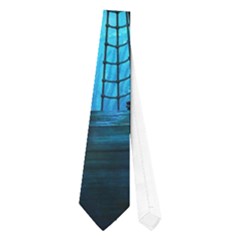 Underwater World With Shipwreck And Dolphin Neckties (one Side)  by FantasyWorld7