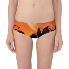 Beautiful Unicorn Silhouette In The Sunset Classic Bikini Bottoms by FantasyWorld7