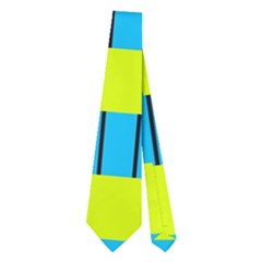 Rectangles And Vertical Stripes Pattern Necktie