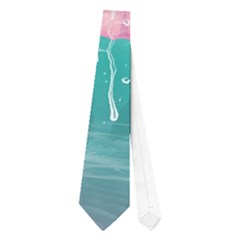 Orca Jumping Out Of A Flower With Waterfalls Neckties (one Side)  by FantasyWorld7