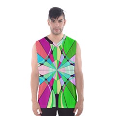 Distorted Flower Men s Basketball Tank Top by LalyLauraFLM