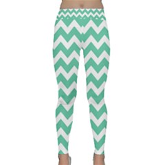 Chevron Pattern Gifts Yoga Leggings by GardenOfOphir