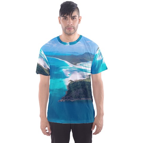 Whitehaven Beach 2 Men s Sport Mesh Tees by trendistuff