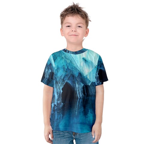 Marble Caves 3 Kid s Cotton Tee by trendistuff