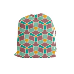 Stars And Other Shapes Pattern Drawstring Pouch by LalyLauraFLM