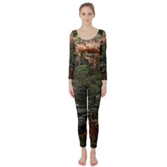 Wakayama Garden Long Sleeve Catsuit by trendistuff