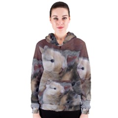 Small Baby Rabbits Women s Zipper Hoodies by trendistuff