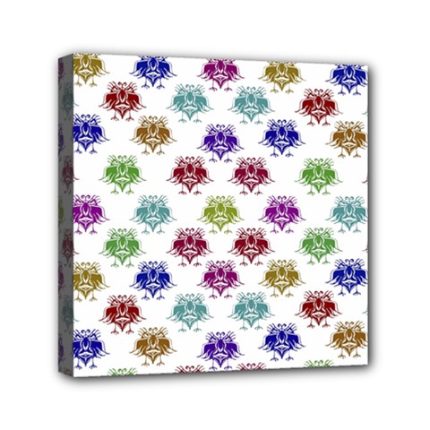 Fantasy Angry Birds Drawings Pattern Mini Canvas 6  X 6  by dflcprints