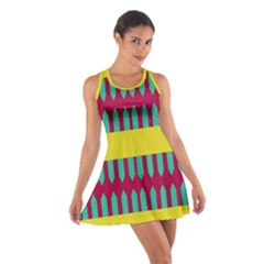 Stripes And Other Shapes   Cotton Racerback Dress by LalyLauraFLM