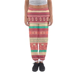 Hand Drawn Ethnic Shapes Pattern Women s Jogger Sweatpants by TastefulDesigns
