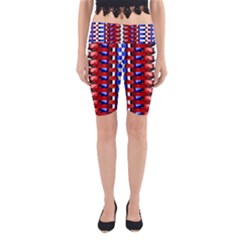 The Patriotic Flag Yoga Cropped Leggings by SugaPlumsEmporium