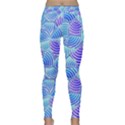 Blue And Purple Glowing Yoga Leggings View1