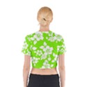 Lime Hawaiian Cotton Crop Top View2