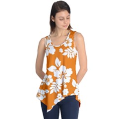 Orange Hawaiian Sleeveless Tunic by AlohaStore