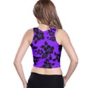 Violet Dark Hawaiian Racer Back Crop Top View2