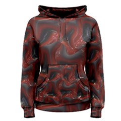 Red Grey 3d Design                                                                                    Women s Pullover Hoodie by LalyLauraFLM