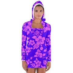 Hawaiian Evening Women s Long Sleeve Hooded T-shirt by AlohaStore