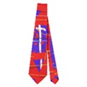 Blue and red pattern Neckties (Two Side)  View1