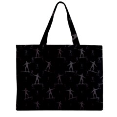 Surfing Motif Pattern Zipper Mini Tote Bag by dflcprints