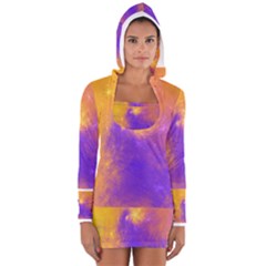 Colorful Universe Women s Long Sleeve Hooded T-shirt by designworld65