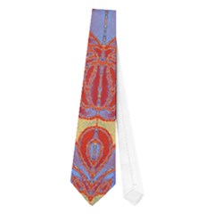 Oriental Watercolor Ornaments Kaleidoscope Mosaic Neckties (one Side)  by EDDArt