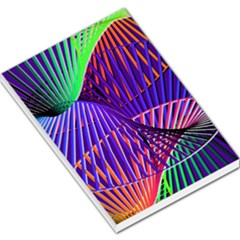 Colorful Rainbow Helix Large Memo Pads by designworld65