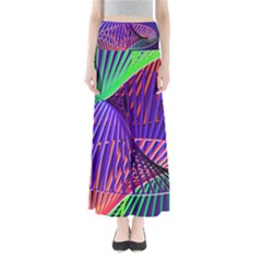 Colorful Rainbow Helix Maxi Skirts by designworld65