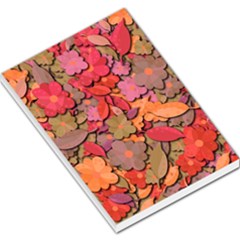 Beautiful Floral Design Large Memo Pads by Valentinaart