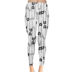 Safety Pin Pattern Leggings  by kostolom3000shop