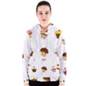 Colorful cupcakes  Women s Zipper Hoodie View1