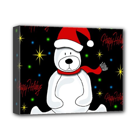 Polar Bear - Xmas Design Deluxe Canvas 14  X 11  by Valentinaart