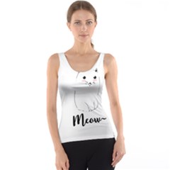 Cute Kitty Tank Top by Brittlevirginclothing