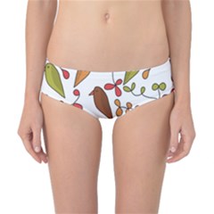 Birds And Flowers 3 Classic Bikini Bottoms by Valentinaart