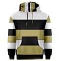 Black Brown Gold White Horizontal Stripes Elegant 8000 Sv Festive Stripe Men s Pullover Hoodie View1