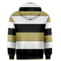 Black Brown Gold White Horizontal Stripes Elegant 8000 Sv Festive Stripe Men s Pullover Hoodie View2