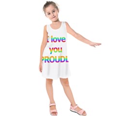 Proudly Love Kids  Sleeveless Dress by Valentinaart