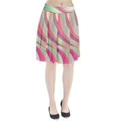 Abstract Colorful Background Wavy Pleated Skirt by Amaryn4rt